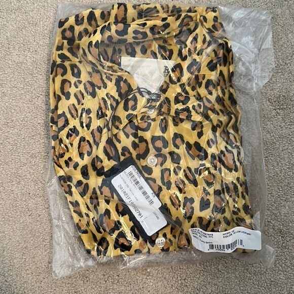 R13 leopard Buttondown NWT XS - Picture 2 of 4